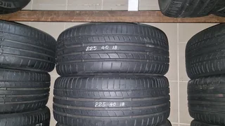 225/40 R18 used continental sportcontact 5 normal tyres .call/whatsapp The Tyre Angel 0734170832