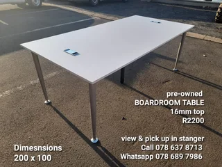 pre-owned - boardroom table