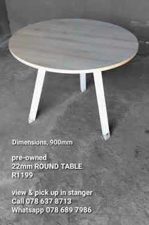 Pre-owned round Meeting Table