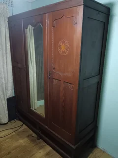 Vintage 3-Door Wardrobe (Dressing Cupboard)