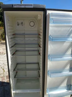 Silver aeg upright fridge only delivery optional