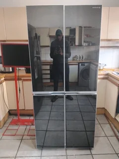 4 door glass fridge freezer delivery optional