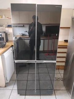 4 glass door fridge freezer delivery optional