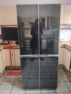 4 door glass fridge freezer delivery optional