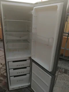 Silver fridge freezer delivery optional