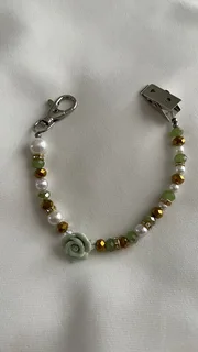 Sage green beaded dummy chain