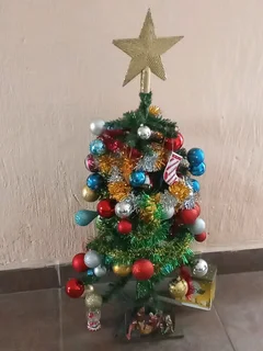 Christmas Tree 91cm and various decorations