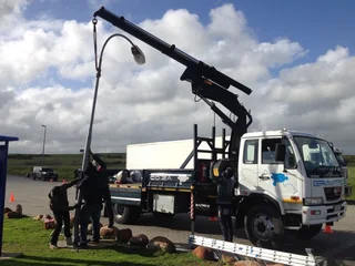 Truck for hire (8ton with crane) - Gravitron (Pty) Ltd
