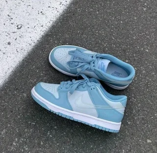 This is a Nike Dunk Low "Aura Clear" sneaker.