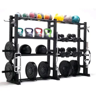 Dumbbell, kettlebell storage rack