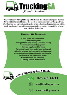 TruckingSA Freight Solutions - Local &amp; Long Distance Transport