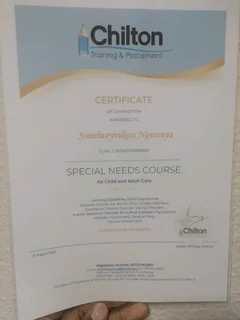 Qualified Caregiver,  Nanny,  Driver,  Cook, House helper available.