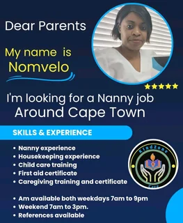 Qualified Nanny/ House Maid  available.