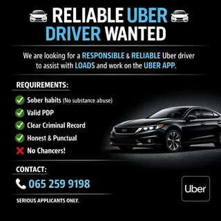 Driver required for Uber and lift club