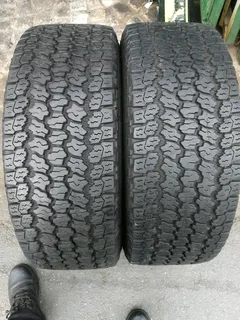 2x 265/60/R18 GOODYEAR WHARANGLER KEVLAR LIKE NEW TYRES CALL NATAL 0783564464