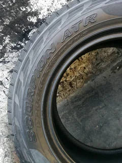 2x 265/60/R18 PIRELLI SCORPION ATR 90%THREAD LIFE CALL NATAL 0783564464