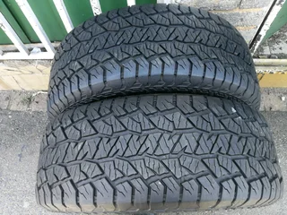 2x 265/60/r18 Hankook Dynapro At2 Tyres 95%thread Life Call Natal 0783564464