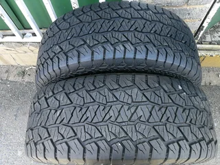 2x 265/60/R18 HANKOOK DYNAPRO AT2 TYRES 95%THREAD LIFE CALL NATAL 0783564464