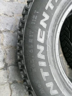 2x 265/65/R17 CONTINENTAL CROSS CONTACT TYRES 90%THREAD LIFE CALL NATAL 0783564464 IS AVAILABLE NOW