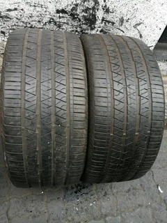 2x 285/40/r22 Continental Cross Contact Tyres 90%thread Life Call Natal 0783564464