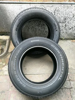 2x 265/60/R18 CONTINENTAL CROSS CONTACT TYRES 98%THREAD LIFE CALL NATAL 0783564464