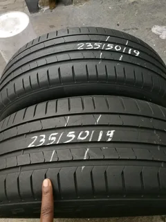 2x 235/50/R19 PIRELLI P ZERO NORMAL TYRES 95%THREAD LIFE CALL NATAL 0783564464 IS AVAILABLE NOW