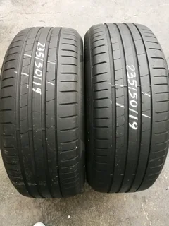2x 235/50/R19 PIRELLI P ZERO NORMAL TYRES 95%THREAD LIFE CALL NATAL 0783564464 IS AVAILABLE NOW