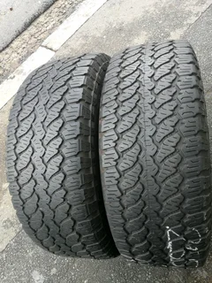 2x 255/60/R18 GENERAL GRABBER AT3 TYRES 90%THREAD LIFE CALL NATAL 0783564464 IS AVAILABLE NOW