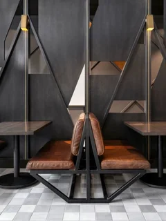 Restaurant chairs and tables