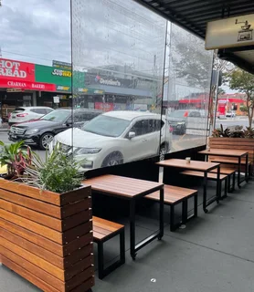 Restaurant chairs and tables