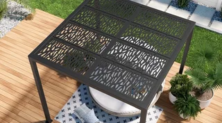  Transform Your Outdoor Space with a Laser-Cut Steel Pergola! 