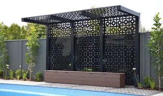  Transform Your Outdoor Space with a Laser-Cut Steel Pergola! 