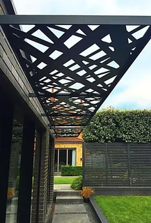  Transform Your Outdoor Space with a Laser-Cut Steel Pergola! 