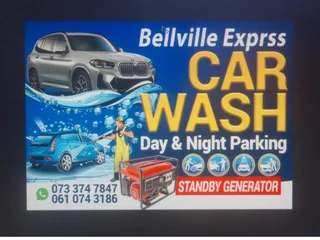 .Express Car-wash Day and night parking located in a secure place at 11 cross st,Bellville