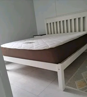 Double bed base and mattress
