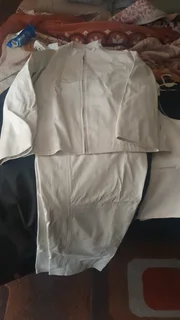 Leather mens top and pants