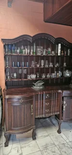 Antique Imbuia Welsh Display Dresser