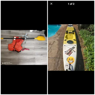 Sea stealth wahoo kayak, with anchor 1. 5kg,life jacket, paddle. No leaks.