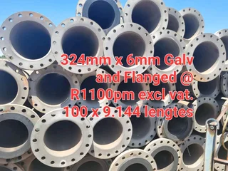 324mm Steel Pipes Galvanized and Flanged