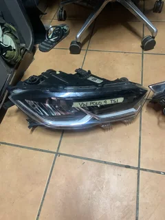 Volkswagen Polo 9 pair LED headlight assembly.
