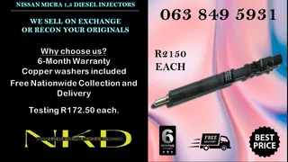 NISSAN NP300 INJECTORS RECON NKD INJECTORS