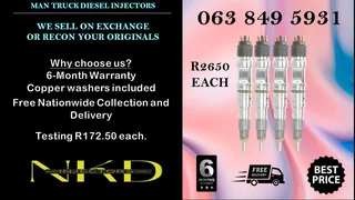FORD EVEREST 3.0/BT50 INJECTORS RECON NKD INJECTORS