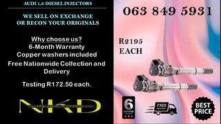 VOLKSWAGEN 1.6 INJECTORS RECON NKD INJECTORS
