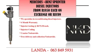 Mercedes Benz Sprinter Injectors New On Exchange