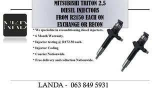 Mitsubishi Triton 2.5 Injectors New On Exchange