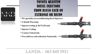 Toyota Quantum Injectors New On Exchange