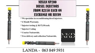 TOYOTA 1KD INJECTORS NEW ON EXCHANGE