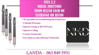 TOYOTA 1KD INJECTORS NEW ON EXCHANGE