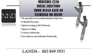 TOYOTA 1KD INJECTORS NEW ON EXCHANGE
