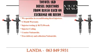 NISSAN NAVARA YD25 INJECTORS NEW ON EXCHANGE